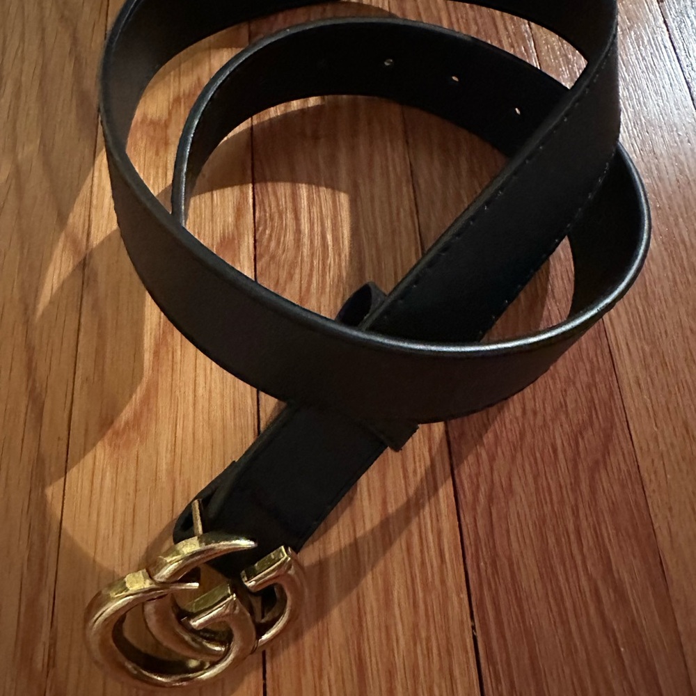 Gucci Midnight Black Leather Belt - Picture 3 of 4